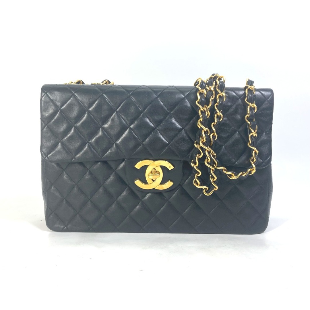 シャネル CHANEL デカマトラッセ 34 A01094 CC ココマーク ヴィンテージ 肩掛け Wチェーンバッグ ショルダーバッグ ラムスキン ブラック