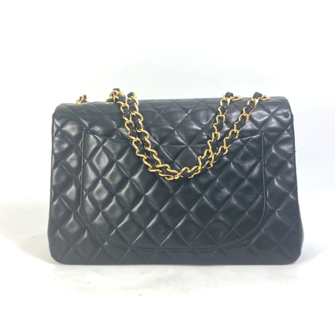 シャネル CHANEL デカマトラッセ 34 A01094 CC ココマーク ヴィンテージ 肩掛け Wチェーンバッグ ショルダーバッグ ラムスキン  ブラック