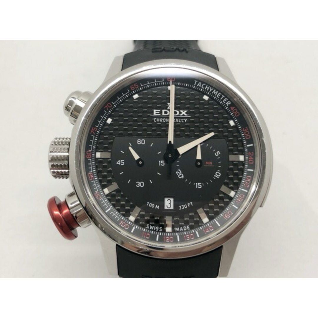 EDOX(エドックス)のEDOX(エドックス) CHRONO RALLY クロノラリー クォーツ腕時計 / 10302 【中古】【007】 メンズの時計(腕時計(アナログ))の商品写真