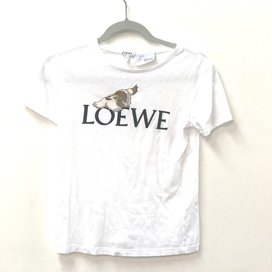 LOEWE(ロエベ)のロエベ LOEWE ハウルの動く城 ヒン スタジオジブリコラボ トップス アパレル 半袖Ｔシャツ コットン ホワイト レディースのトップス(Tシャツ(半袖/袖なし))の商品写真