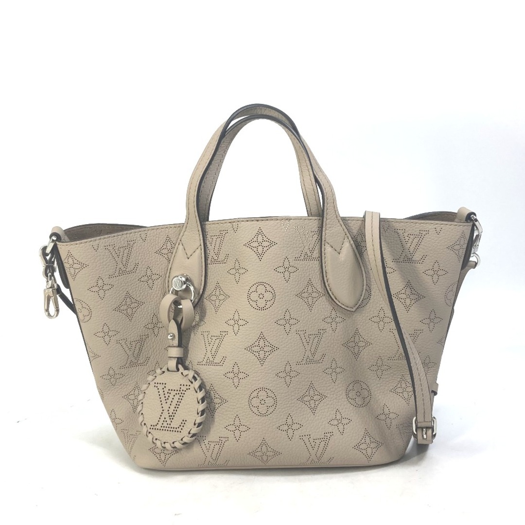 ルイヴィトン LOUIS VUITTON ブロッサム PM M21849 モノグラムマヒナ 2WAY ショルダーバッグ カバン トートバッグ ハンドバッグ モノグラムマヒナレザー ガレ ベージュ系 美品