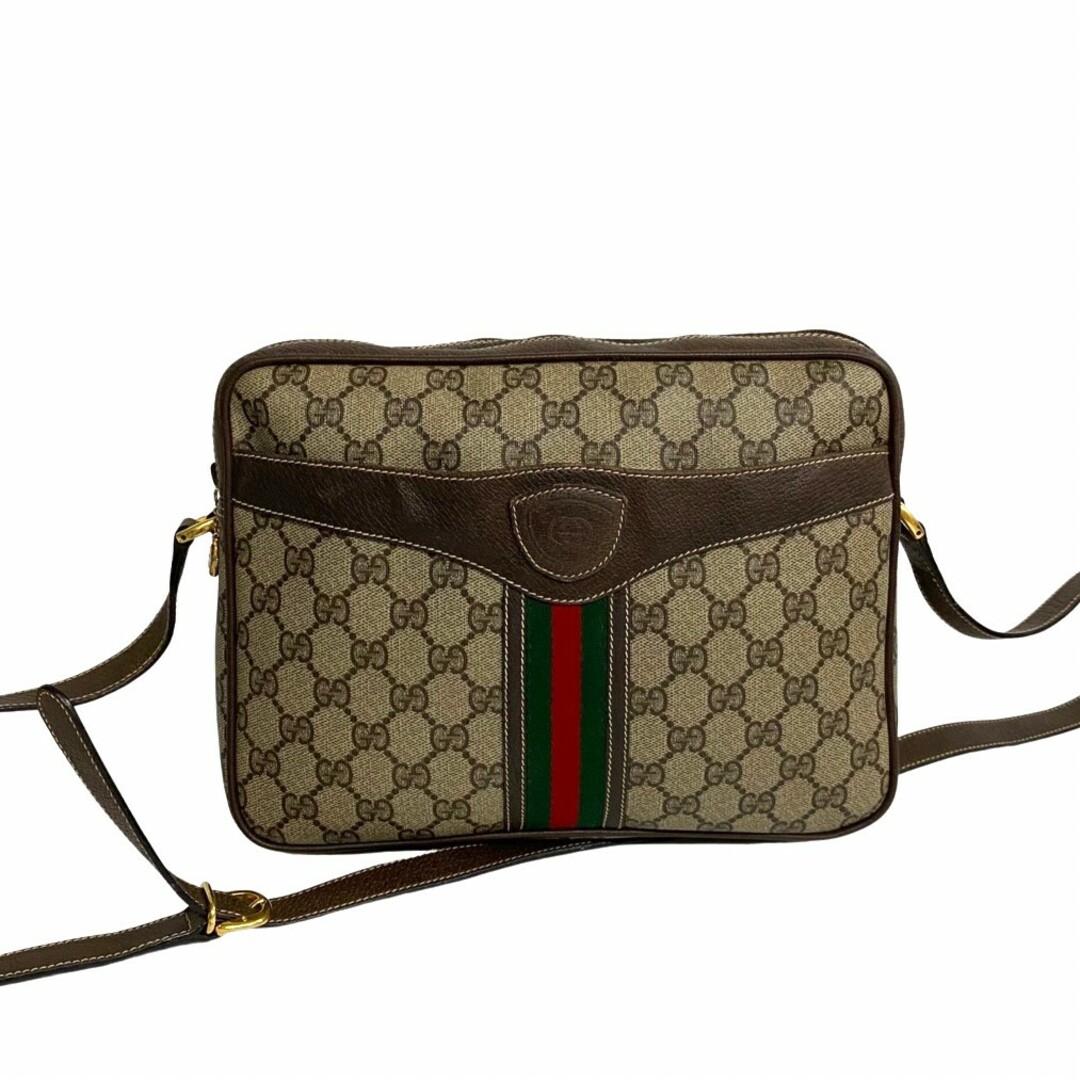 極 美品 GUCCI グッチ オールドグッチ ヴィンテージ GG ロゴ シェリー