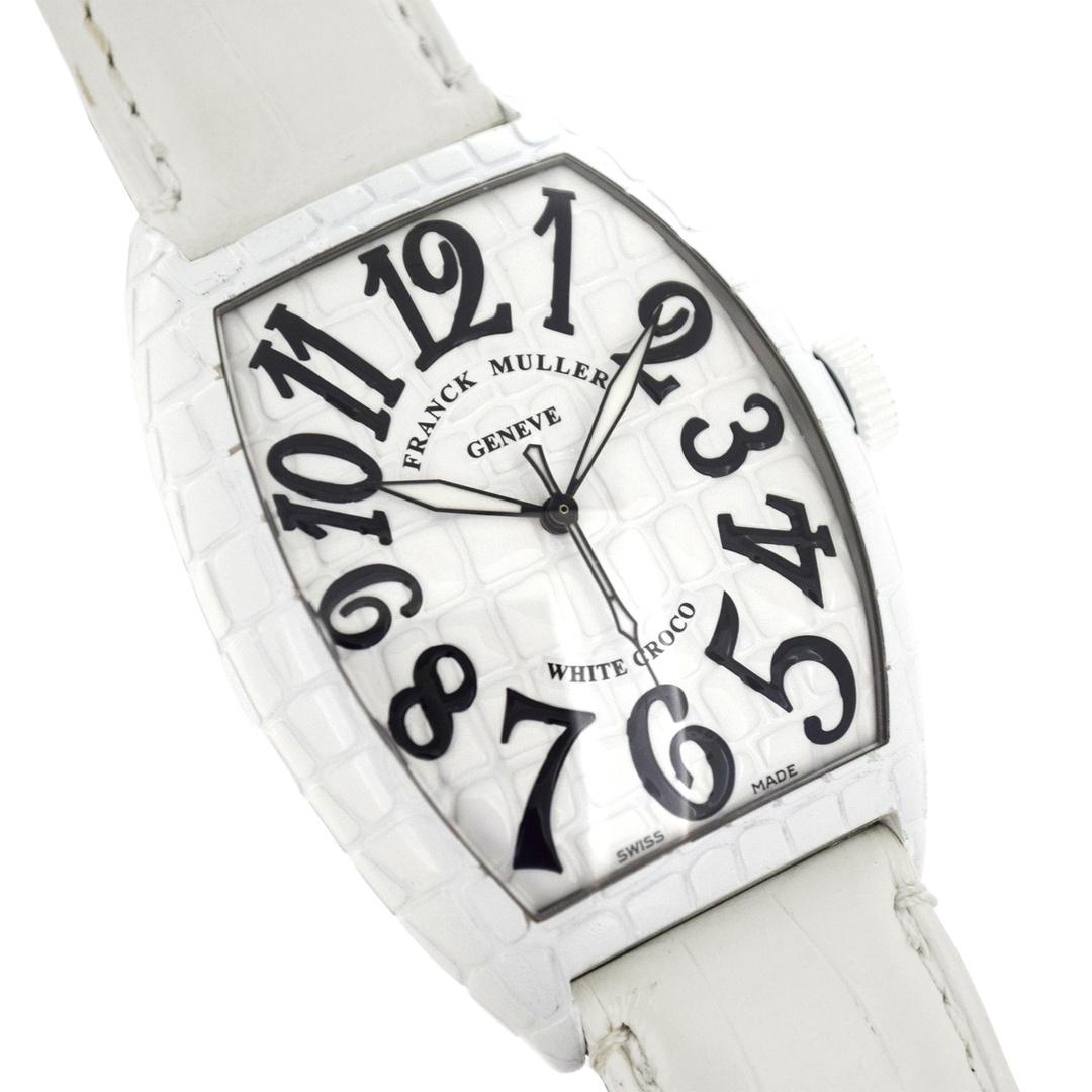 プラチナローター FRANCK MULLER フランクミュラー  トノーカーベックス ホワイトクロコ  8880SCWHT CRO  メンズ 腕時計
