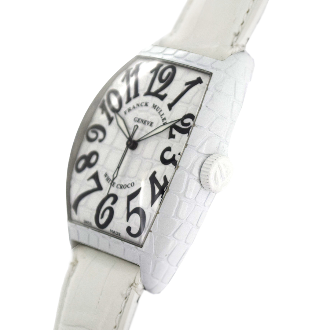 プラチナローター FRANCK MULLER フランクミュラー  トノーカーベックス ホワイトクロコ  8880SCWHT CRO  メンズ 腕時計