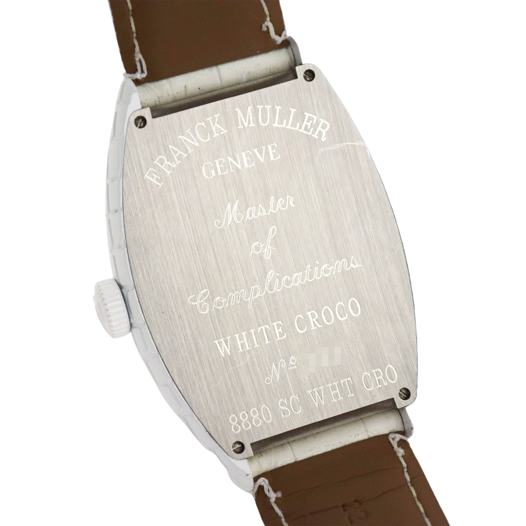 プラチナローター FRANCK MULLER フランクミュラー  トノーカーベックス ホワイトクロコ  8880SCWHT CRO  メンズ 腕時計