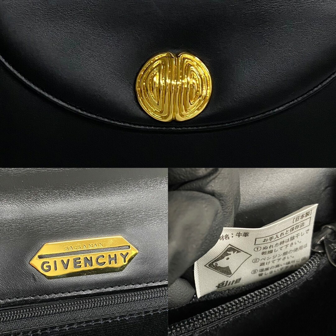 極 美品 希少品 箱付き GIVENCHY ジバンシィ ジバンシー ロゴ 金具