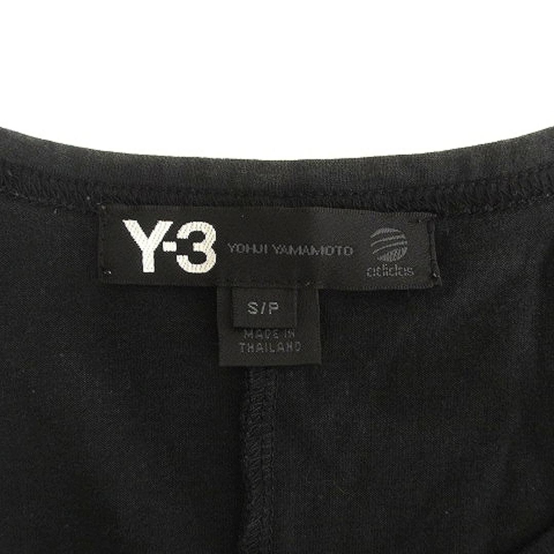 Y-3(ワイスリー)のワイスリー 半袖Tシャツ カットソー ロゴ刺繍 ワンポイント コットン 黒 S レディースのトップス(カットソー(半袖/袖なし))の商品写真