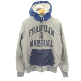 フランクリンアンドマーシャル(FRANKLIN&MARSHALL)のフランクリン&マーシャル ジップアップ パーカー 中綿 ロゴ グレー S(パーカー)