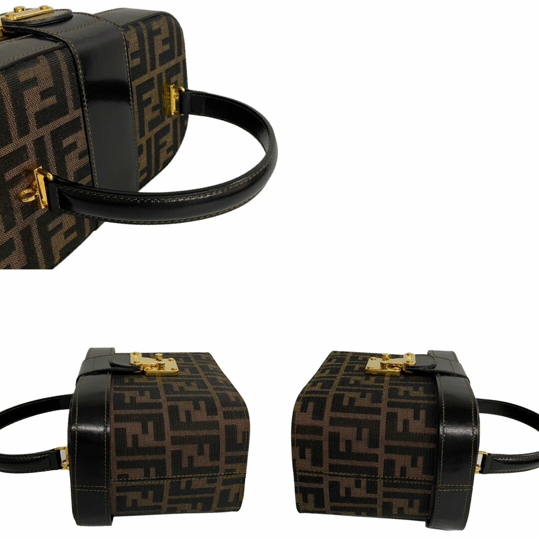 FENDI - 極 美品 箱 袋付き FENDI フェンディ ズッカ 柄 ロゴ レザー