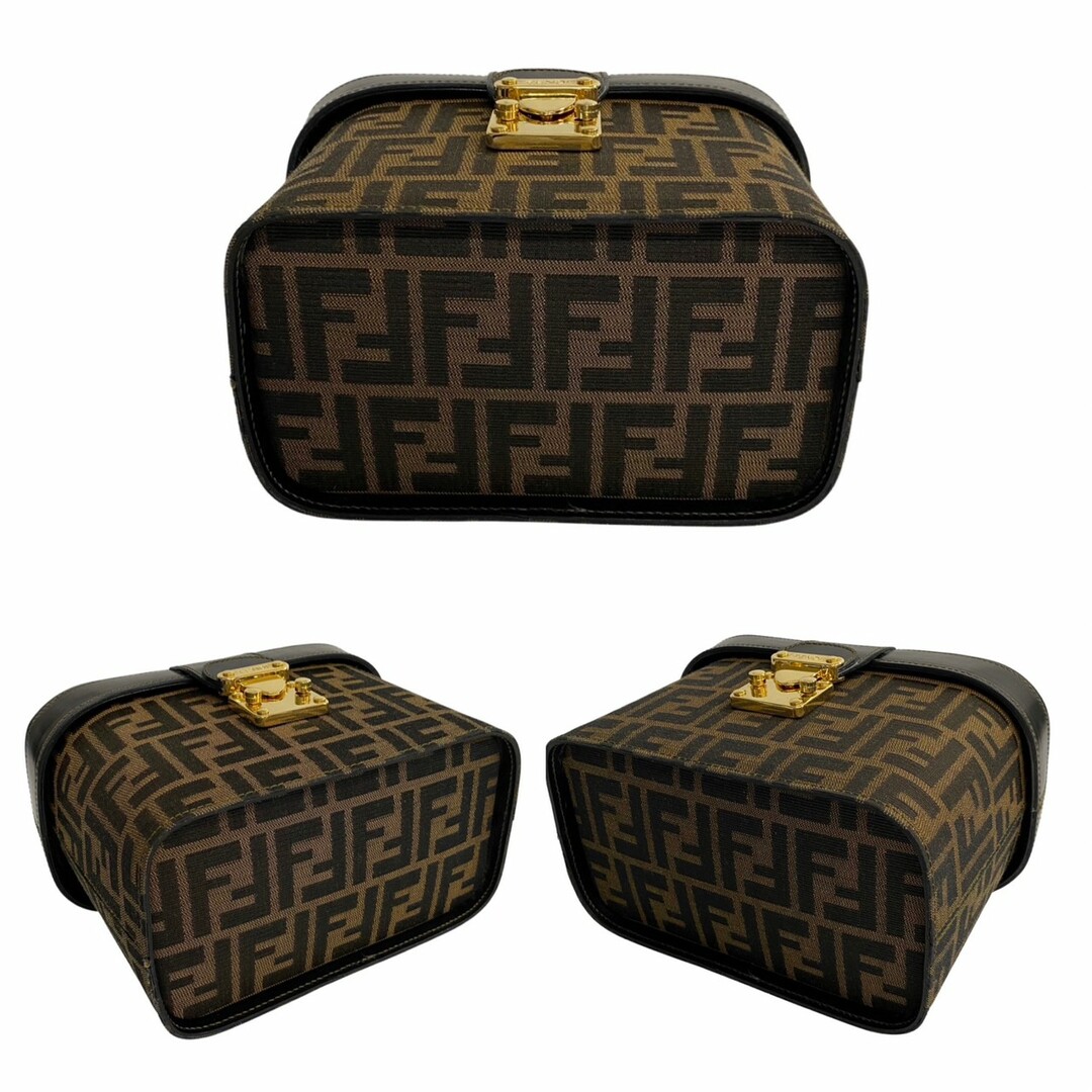 FENDI - 極 美品 箱 袋付き FENDI フェンディ ズッカ 柄 ロゴ レザー