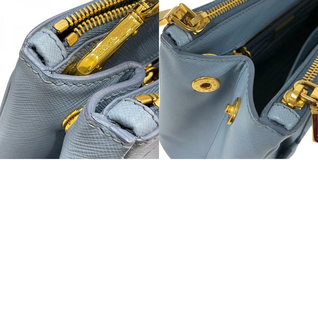 プラダ PRADA ガレリア 2WAYバッグ BN1801 ブルー ゴールド金具 サフィアーノレザー レディース ハンドバッグ