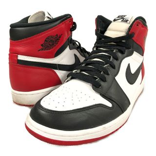 ナイキ(NIKE)のNIKE ナイキ 品番 555088-184 AIR JORDAN 1 RETORO HIGH OG BLACK TOE つま黒 2013年製 スニーカー 黒/赤/白 US11=29cm 正規品 / 31586(スニーカー)