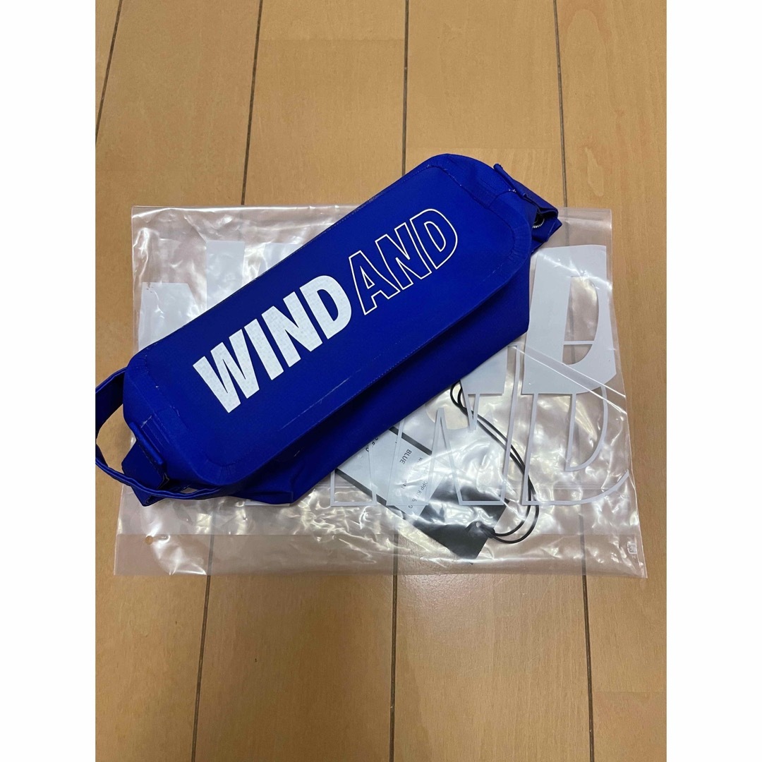 WIND AND SEA「DOPP KIT BAG LARGE 」ブルー /白