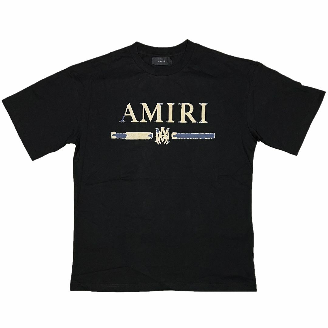 AMIRI アミリ M.A. Bar Appliqué Tシャツ ブラック M56cm袖丈