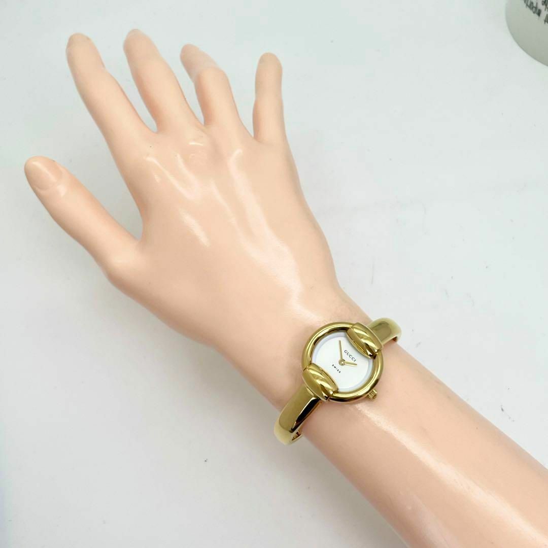 Gucci - 84 【美品】GUCCI グッチ時計 レディース腕時計 ゴールド 
