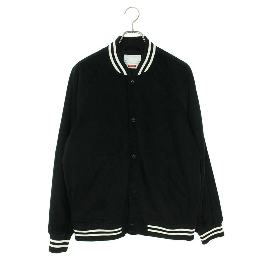 シュプリーム  17SS  Suede Varsity Jacket バックロゴスウェードバーシティレザージャケット メンズ L