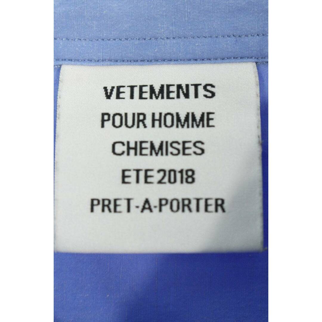 VETEMENTS - ヴェトモン 18SS MSS18SH13 バックロゴプリントオーバー ...