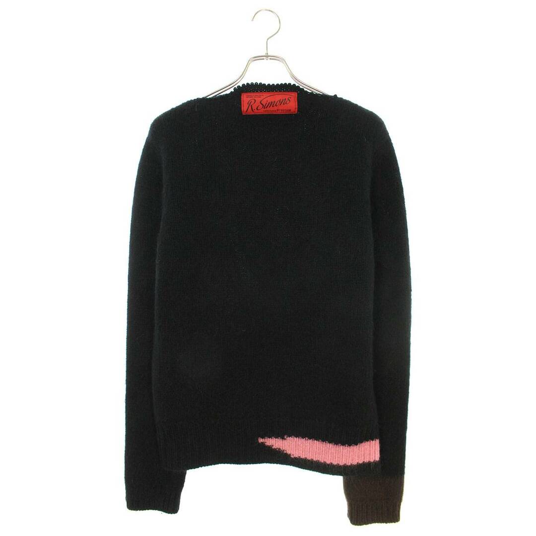 ラフシモンズ  21AW  Vintage knit sweater with contrasting details モヘアコントラスティングニット  メンズ M