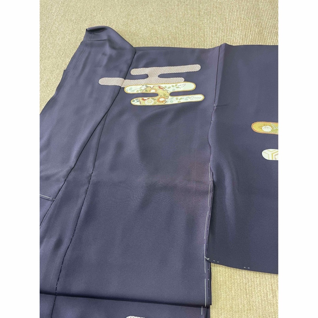 新品 仮絵羽 訪問着 丹後ちりめん 手描き友禅 金糸刺繍 霞柄 京友禅 新品 仮絵羽 訪問着 丹後ちりめん 手描き友禅 金糸刺繍 霞柄 京友禅