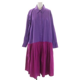 アザー(other)のマイラン  Bi-color cotton shirt dress ワンピース(ロングワンピース/マキシワンピース)