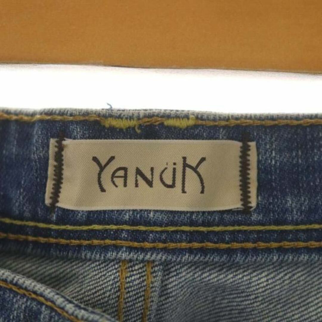 YANUK(ヤヌーク)のヤヌーク KAY スリムボーイズデニムパンツ ジーンズ コットン混 25 レディースのパンツ(デニム/ジーンズ)の商品写真