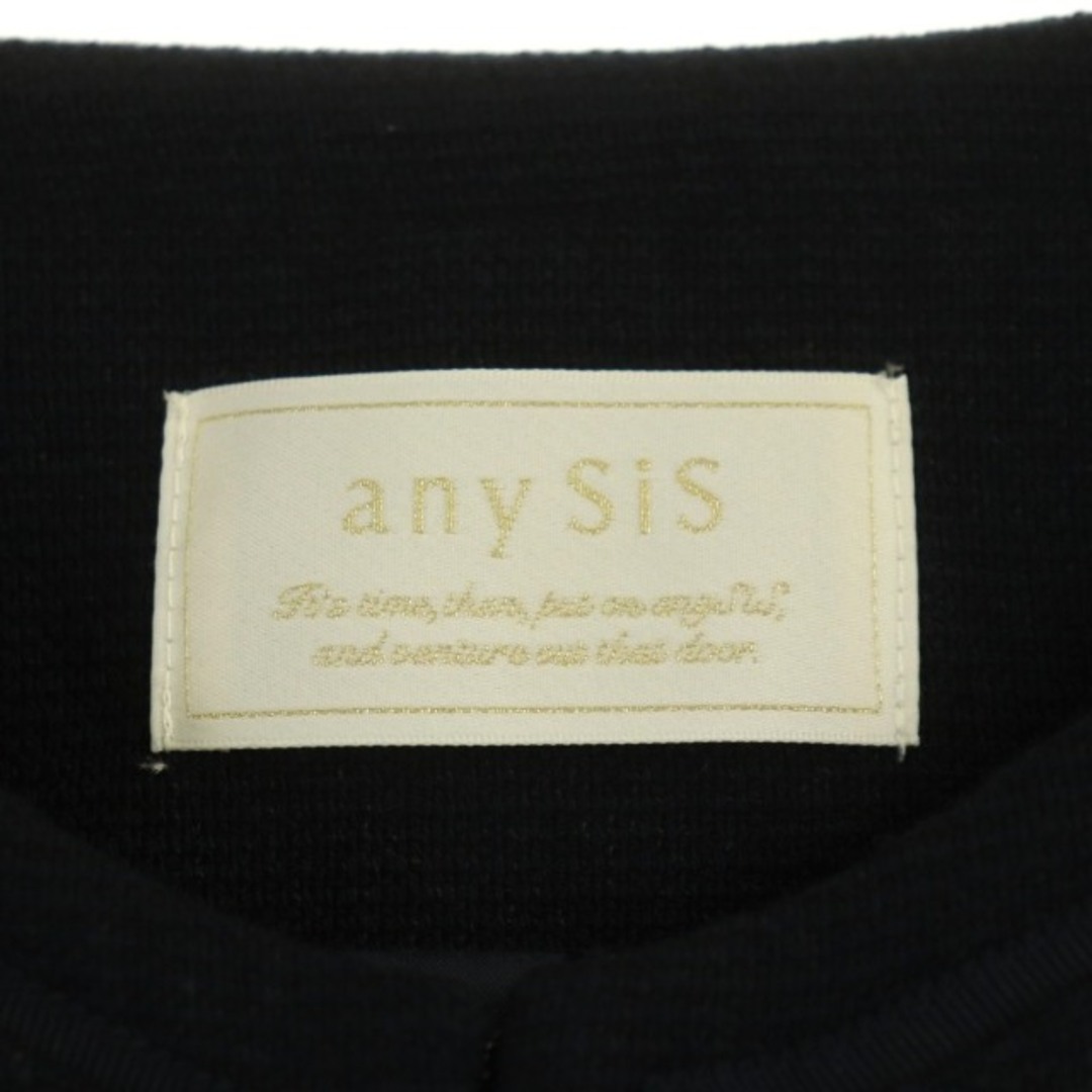 anySiS(エニィスィス)のエニィスィス エニシス 21年 ミニライトボーダージャケット ノーカラー 総裏地 レディースのジャケット/アウター(その他)の商品写真