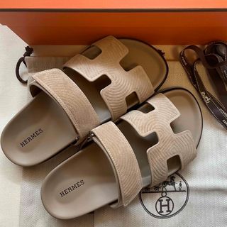 エルメス(Hermes)のHERMES エルメス サンダル シプレ CHYPRES サンダル ベージュ38(サンダル)