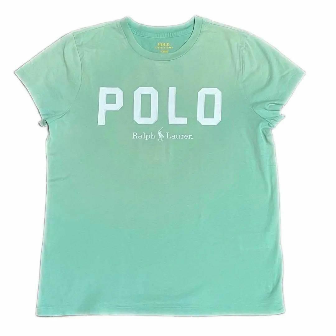 POLO RALPH LAUREN(ポロラルフローレン)のポロラルフローレン　ロゴ半袖Tシャツ　グリーン　レディース　Mサイズ レディースのトップス(Tシャツ(半袖/袖なし))の商品写真