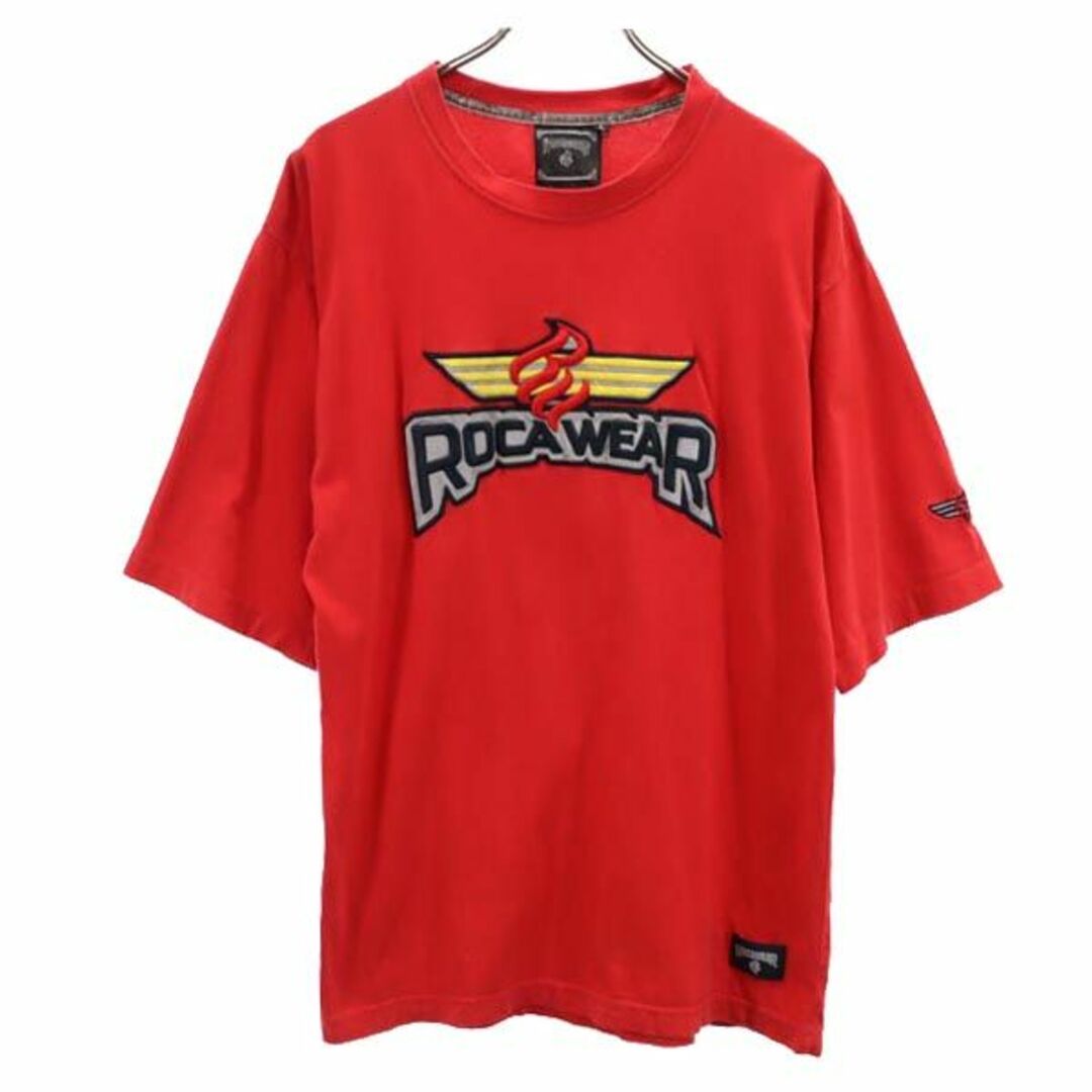 ロカウェア 韓国製 半袖 Tシャツ L 赤 ROCAWEAR ロゴ メンズ 【中古】 【230804】 | フリマアプリ ラクマ