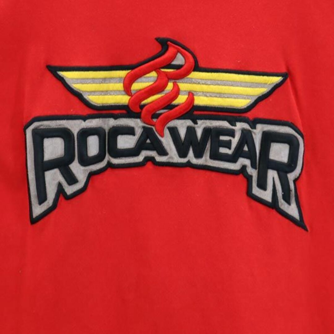 ロカウェア 韓国製 半袖 Tシャツ L 赤 ROCAWEAR ロゴ メンズ 【中古】 【230804】