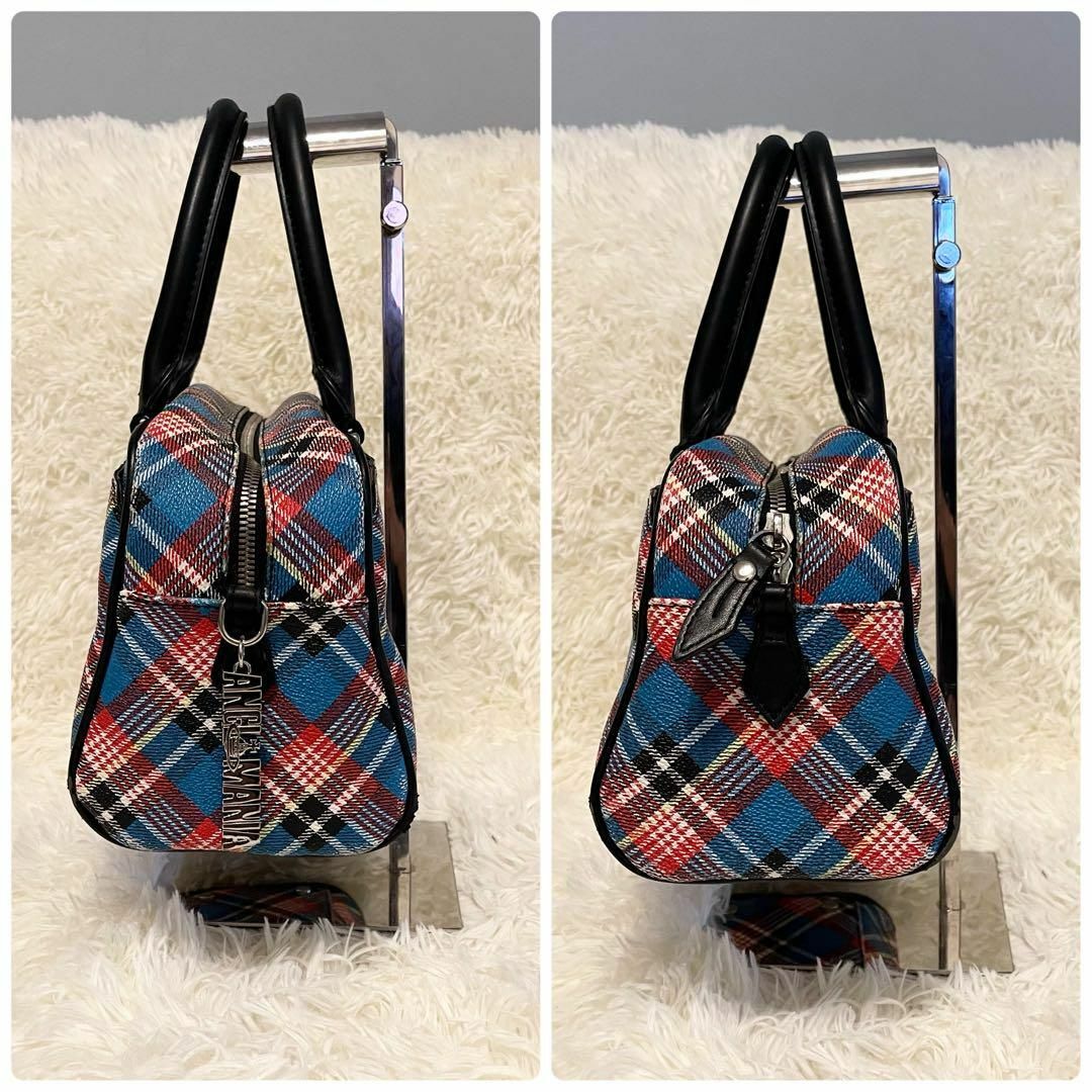 Vivienne Westwood(ヴィヴィアンウエストウッド)のヴィヴィアンウエストウッド ハンドバッグ 2way タータンチェック 黒 レディースのバッグ(ハンドバッグ)の商品写真