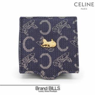 セリーヌ(celine)の美品 セリーヌ ヴィンテージ コインケース サルキー デニム 小銭入れ(コインケース)