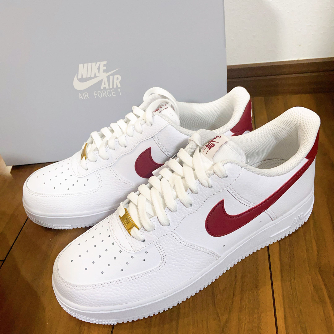 NIKE AIR FORCE 1’07 WHITE/TEAM RED-WHITE