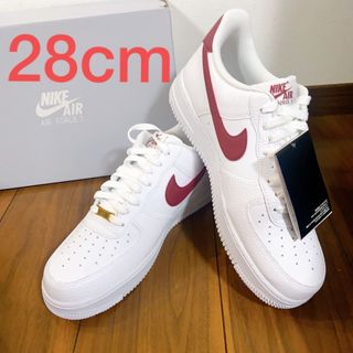 【新品】27.5㎝ AIR FORCE 1 ‘07 white/team red