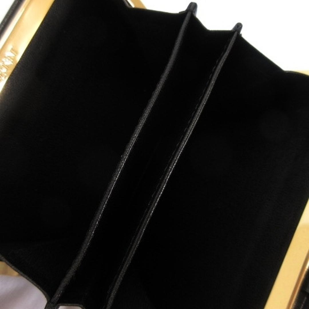 イヴサンローラン  美品 財布 二つ折り 多収納 クロコ型押し レザー ブラック 3
