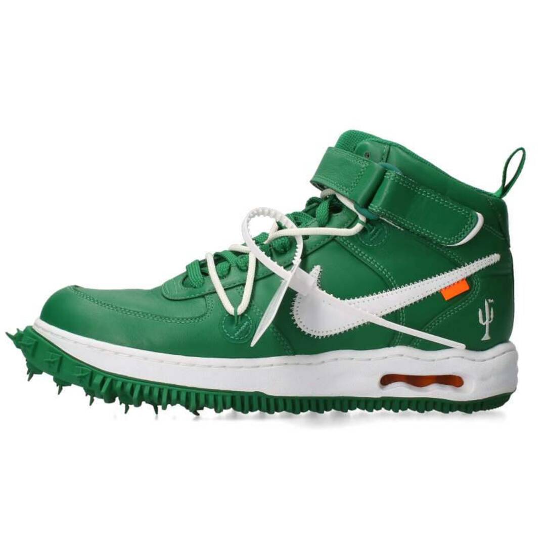 激安工場直販 ナイキ オフホワイト AIR FORCE MID PINE GREEN DR0500-300  エアフォースワンミッドハイカットスニーカー メンズ 28.5cm メンズ