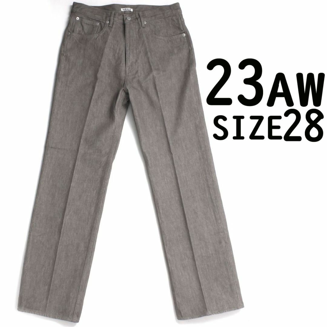 23AW AURALEE HARD TWIST BROWN DENIM 5P - nayaabhaandi.com