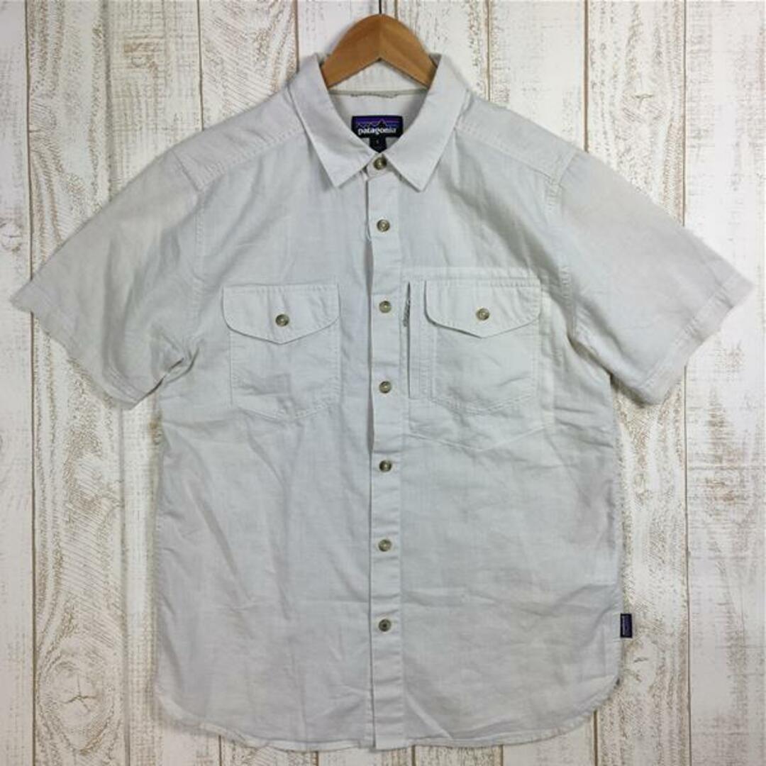 MENs S  パタゴニア カヨ ラルゴ 2 シャツ Cayo Largo II Shirt ショートスリーブ オーガニックコットン ヘンプ PATAGONIA 52131 CPLC アイボリー系