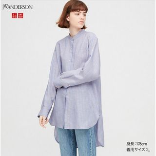 ユニクロ(UNIQLO)のjwアンダーソン　ストライプシャツ(シャツ/ブラウス(長袖/七分))