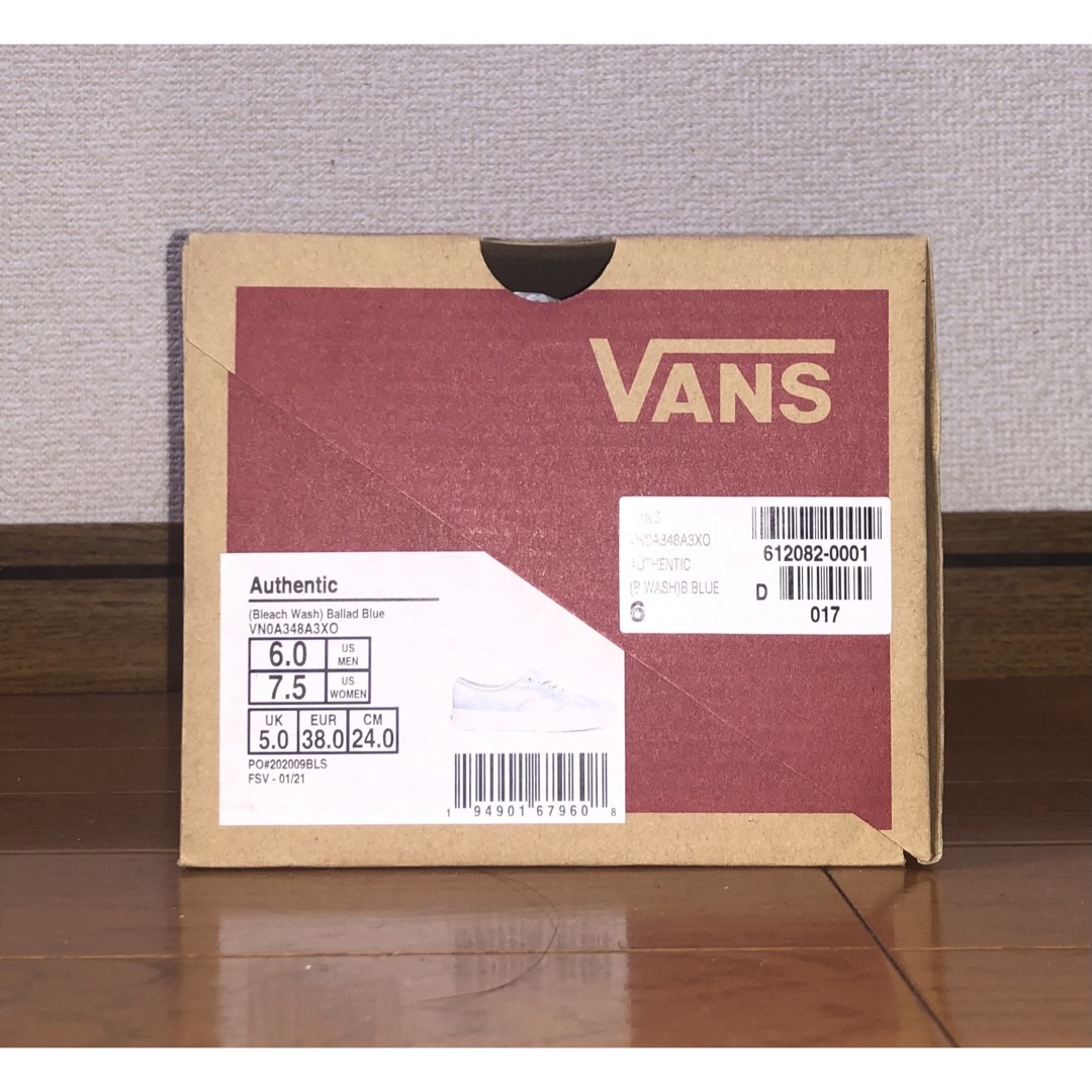 VANS(ヴァンズ)の24cm 新品 VANS BILLY'S AUTHENTIC ブルー 白 era レディースの靴/シューズ(スニーカー)の商品写真