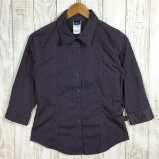 パタゴニア(patagonia)のWOMENs 2  パタゴニア 3/4 スリーブ ストレッチ コンフォート シャツ 3/4-Sleeved Stretch Comfort Shirt PATAGONIA 52962 ABR Aubergine パープル系(その他)