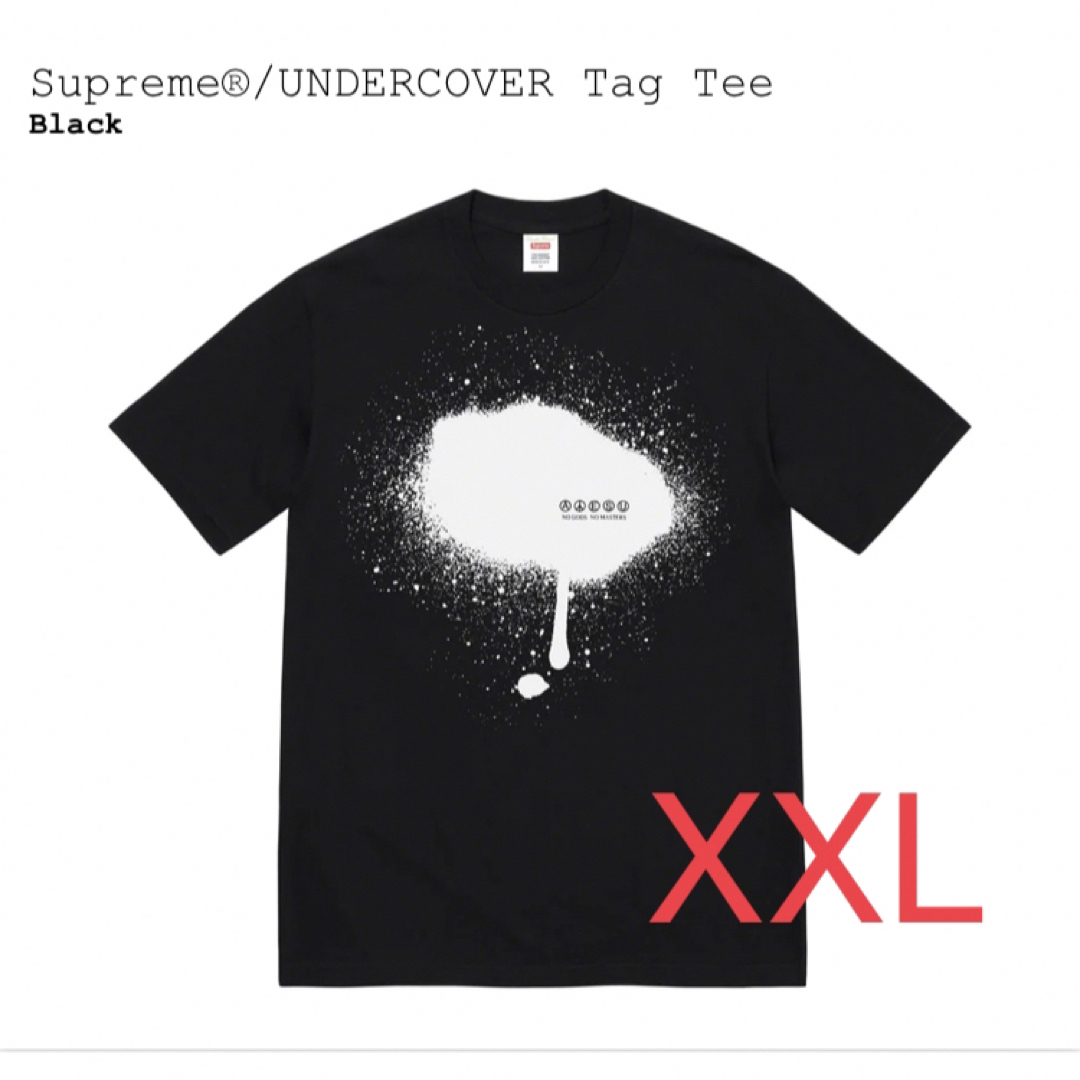 XXL Supreme undercover Tag Tee Black - Tシャツ/カットソー(半袖/袖なし)