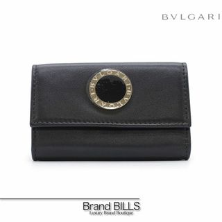 BVLGARI - 未使用品 ブルガリ コローレ キーケース 6連 32394 ブラック レザー