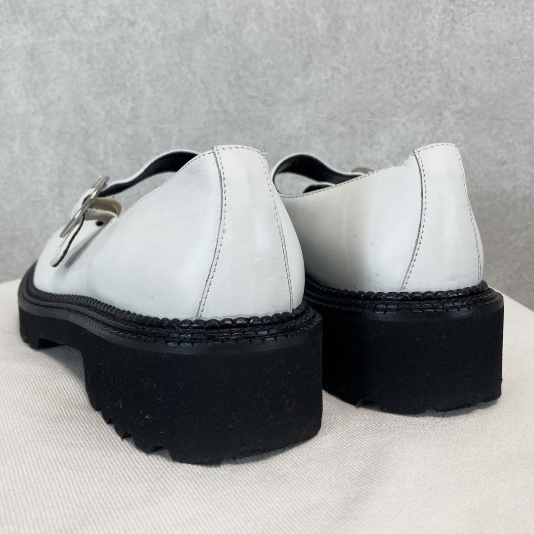 Y's(ワイズ)の20AW Y'SPINK FMS LEATHER MARY JANE 白 レディースの靴/シューズ(ローファー/革靴)の商品写真