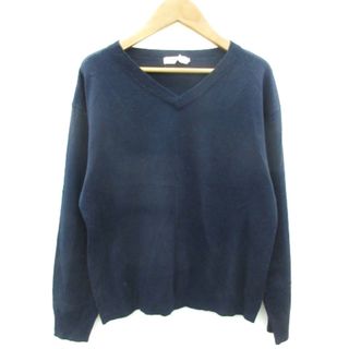 サマンサモスモス(SM2)のサマンサモスモス SM2 blue ニット カットソー 長袖 M ネイビー 紺(ニット/セーター)