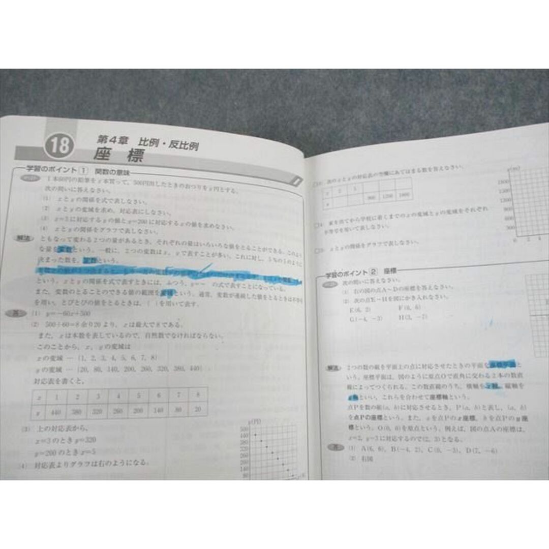 UT10-095 馬渕教室 中1 高校受験コース 中学1年 数学I/II Seed/定期テスト対策問題集 テキスト 2020 計3冊 23M2B