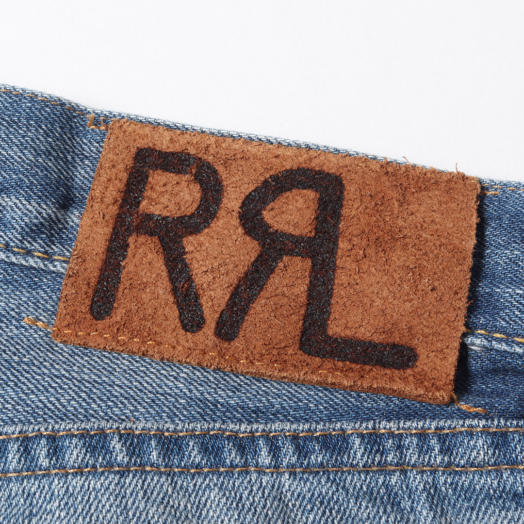 RRL クラッシュダメージリペア　赤耳デニムパンツ　サイズ28×30