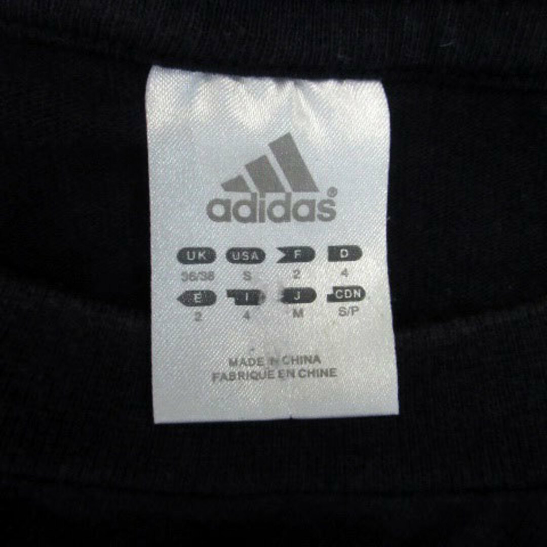 adidas(アディダス)のアディダス Tシャツ カットソー ラウンドネック 半袖 プリント M 紺 赤 メンズのトップス(Tシャツ/カットソー(半袖/袖なし))の商品写真