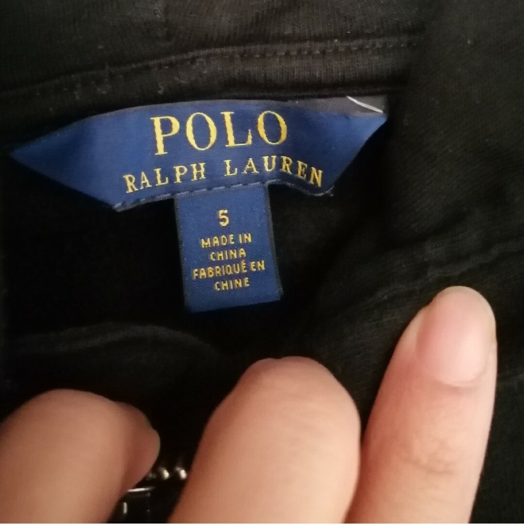 POLO RALPH LAUREN - ラルフローレン 黒パーカー サイズ5の通販 by 既