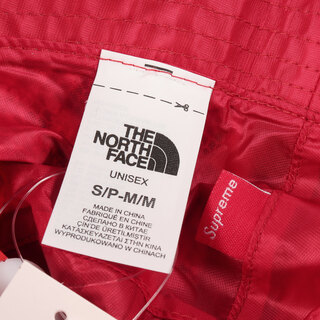 Supreme シュプリーム ハット サイズ:M THE NORTH FACE ノースフェイス スネーク 柄 クラッシャーハット Snakeskin Packable Reversible Crusher 18SS グリーン レッド 帽子 コラボ 【メンズ】